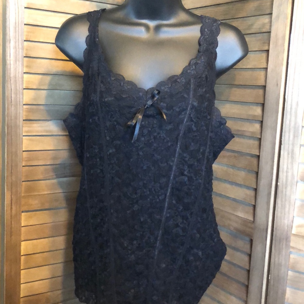 Apt. 9 black lace stretch cami